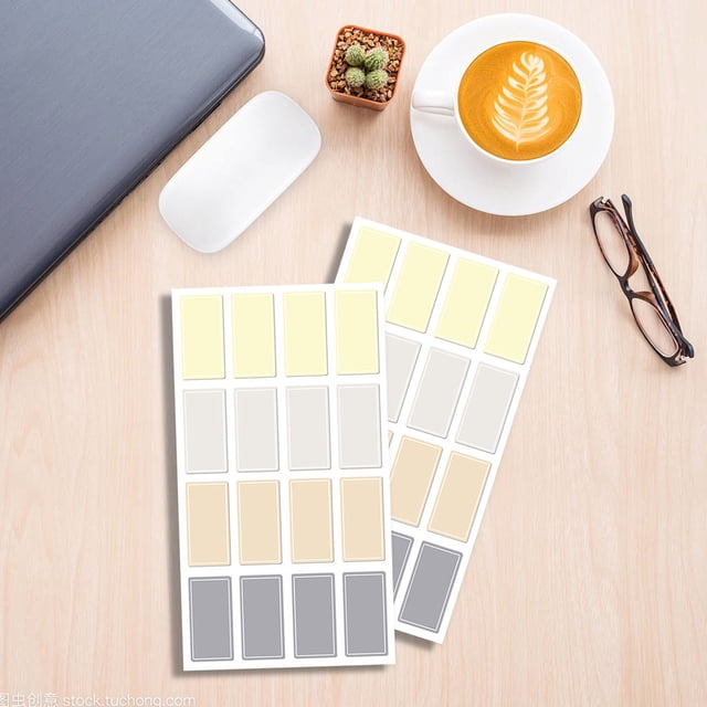 10Pcs Colorful Waterproof Labels Stickers, Yrmaups Waterproof Labels Stickers for Home, Reusable Self-Adhesive Name Tags, Handwritten Household Marking Notes for Office, Study, Kitchen, Storage