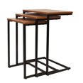 thumbnail image 1 of Jessar - Set of 3 Side Tables, From the Eden Collection, Brown Wood Grain, 1 of 6