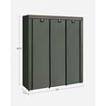 thumbnail image 3 of SONGMICS Portable Clothes Closet, Non-Woven Fabric Wardrobe, Storage Organizer, 3 of 6