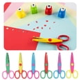 thumbnail image 4 of Scissors, Plastic Scissors For Kids Safety Scissors with 6 Pcs For Art Paper Cutting, 4 of 7