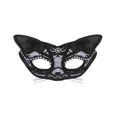 thumbnail image 1 of Femmes Chat Mascarade Délicate Strass Décoration Demi-Face Élégant Noir, 1 of 3