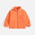 thumbnail image 2 of MIASHUI Manteau Léger Chaud à Fermeture Éclair pour Tout-Petits Garçons Filles, Orange, 3-4 Ans, 2 of 4