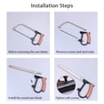thumbnail image 4 of Yeacher Cadre de Scie à Mailles Scie à Main avec 6 Scies Alternatives 6 Pouces Deux Angles de Sciage 45inchx90 Jifengpour Bois PVC et Menuiserie, 4 of 8