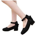 thumbnail image 3 of Kcodviy Children Shoes Thick High Girl Slides Heel Sandals able Diamond Slip on Shoes Toddler Girl Bow Small High Heel Jelly Toddler Sandals Princess Sandals, 3 of 8