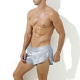 thumbnail image 5 of Rbaofujie String Bikini Underwear Men's Solid Color Ruffled Men's Front Split Pants Thin Oversized Underwear Mens Underwear, 5 of 5
