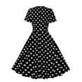 thumbnail image 3 of Robes pour Femmes 2024 Été Surdimensionnée Col en V Manches Courtes Épaules Dénudées Taille Élastique Grande Robe 50 % de Réduction!, 3 of 6