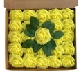 thumbnail image 2 of 25Pcs Realistic Foam Roses – Non-Fading Artificial Flowers with Stems for Wedding Bouquets, Valentine’s Decor & Bridal Shower Arrangements, 2 of 6