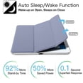 thumbnail image 3 of DuraSafe Cases iPad PRO 12.9 Inch 4th [ Pro 12.9 4 Generation 2020 ] MY3K2LL/A MY3J2LL/A MY2H2LL/A MY2J2LL/A TriFold PC Lightweight Smart PU Leather Protective Hard Back Cover - Gray, 3 of 4