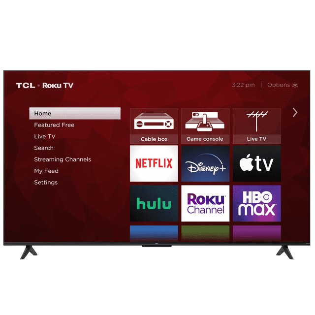 Openbox - TCL Téléviseur Intelligent Roku 4K UHD HDR de Classe 55 Pouces Série 4 (55S451) Remis à Neuf, Téléviseur Intelligent 4K UHD HDR de 55 Pouces avec Fine Bordure Noire sur un Support central Bas, Identifié comme Plateforme Roku; Convient au Diffusion en Continu, aux Jeux Décontractés Ou à l'Affichage Multimédia Commun.