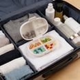 thumbnail image 4 of Kadlawus Mini Weekly Organizer Box 7 Grids for Travel, MoistureProof Pill Storage Container, Portable Case with Removable Compartments, Small Pill Box for Vitamins, Supplements, 4 of 6