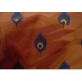 thumbnail image 4 of oneOone Cotton Silk Fabric Peacock Feather Ikat Decor Fabric Printed BTY 42 Inch Wide, 4 of 4