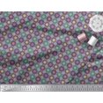 thumbnail image 3 of Soimoi Polyester Crepe Fabric Floral Mandala Printed Craft Fabric by The Yard 52 Inch Wide, 3 of 3
