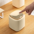 thumbnail image 1 of Nsxcdh Garbage Bin Countertop Wastebasket Push Button Multipurpose 13.5x13.5x14.5cm Small Recycle Bin for Bedside Tables, 1 of 6