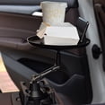 thumbnail image 3 of Agiferg Car Plate Tray Car Travel Coffee Hamburger Shelf Water Cup Mobile Phone Bracket Small Dining Table Long Style, 3 of 8