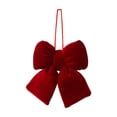 thumbnail image 2 of Christmas Bow Christmas Tree Decoration Hanging Red Velvet Bow Christmas Tree Decoration, 2 of 6