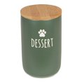 thumbnail image 1 of Design Imports CAMZ14430 Ceramic Treat Canister, Dessert Hunter Green, 1 of 4
