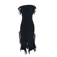 thumbnail image 2 of Gspmoly Robe pour Femmes, Robe Décontractée pour Femmes, Mode Aguichant Polyvalente, Couleur Unie, Tricotée, Sans Manches, à Franges, Robes Formelles pour Femmes, Cadeaux de Vacances, 2 of 9