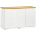 thumbnail image 1 of HOMCOM Storage Cabinet Sideboard Buffet Cabinet with 3 Doors White, 1 of 10