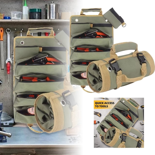 WMQPNNS New Trending Tool Roll Bag Storage Bag Tool Roll Bag Foldable Storage Multifunctional Large Capacity Roll Bag Easy To Hang Bag Convenient Tool Bag Todays Deals Clearance Sale