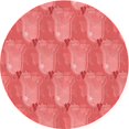 thumbnail image 1 of Ahgly Company Tapis d'Intérieur Ronds Transitionnels Lavables à la Machine, Rouge Rubis, 3 Pieds Rond, 1 of 7