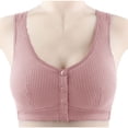 thumbnail image 2 of AherBiu Plus Size Bras for Women Wireless Front Closure Comfort Lingeries Full Coverage Push up Everyday Bras, 2 of 7