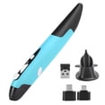 thumbnail image 2 of USB Computer Stylus PC Parts 2.4G Mouse Pen Type Personalized Vertical Ergonomic Innovative Functionality for PC Notebooks Red Blue Gray, 2 of 7
