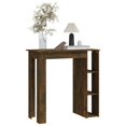 thumbnail image 3 of vidaXL Bar Table with Shelf Smoked Oak 102x50x103.5 cm Engineered Wood, 3 of 5