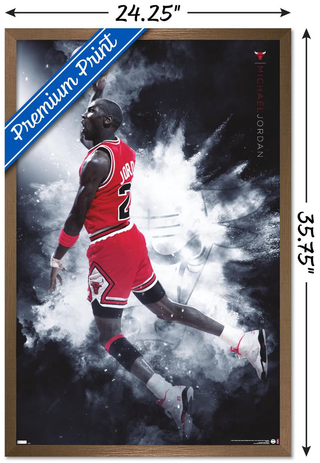 Michael Jordan - Burst Wall Poster