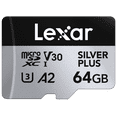 thumbnail image 1 of Lexar Professional 64GB SILVER PLUS microSDXC™ UHS-I Card, 1 of 4