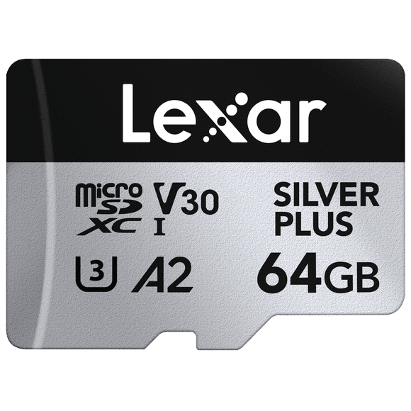Lexar Professional 64GB SILVER PLUS microSDXC™ UHS-I Card