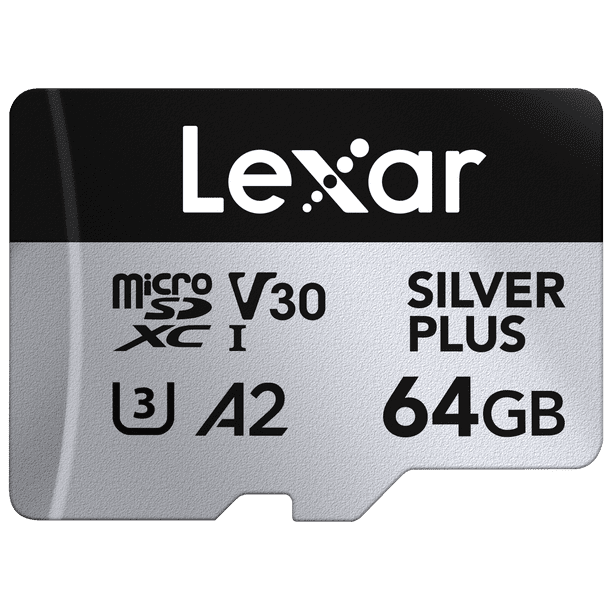 Lexar Professional 64GB SILVER PLUS microSDXC™ UHS-I Card - Walmart.ca