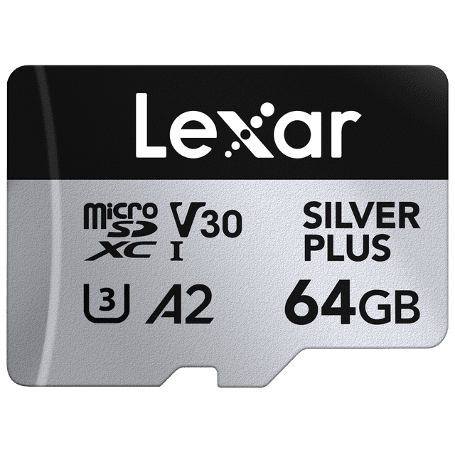 Lexar Professional 64GB SILVER PLUS microSDXC™ UHS-I Card