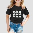 thumbnail image 2 of MIASHUI T-Shirts pour Filles à Col Rond à la Mode, Amples et Décontractés, à Manches Courtes, pour le Quotidien et les Activités, 2 of 4