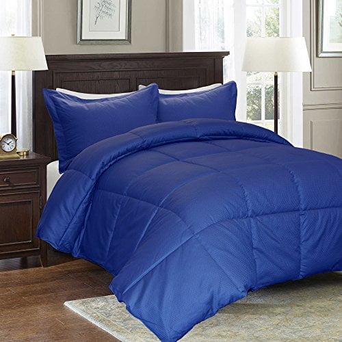 Blue Ridge Home Fashions 230 Thread Count Oversized Damask Down Alternative Comforter, King