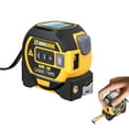 thumbnail image 1 of OUYAWEI 3-in-1 Digital Tape Measure,197Ft Battery Measurement Tool & 16Ft Measuring Tape ＆ Cross Marking,Digital Tape Measure with Historical Data Storage Function,Yellow, 1 of 8