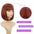 thumbnail image 5 of WIFKLSIIPG Perruque pour Femmes Carnaval Perruque en Cheveux Humains 30cm Perruque Courte Convient à la Décoration de Fête 30cm, 5 of 5