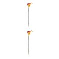 thumbnail image 2 of kurtrusly Wedding Decor With Simulated Calla - Choose Variety Of Colors And Styles With High 3D And Simulation Durable PU reddish yellow 2PCS, 2 of 6