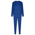 thumbnail image 4 of Timegard 2 Piece Sets for Women Crew Neck Long Sleeve Top Running Pants Fall Comfy Outfits with Pockets, 4 of 6