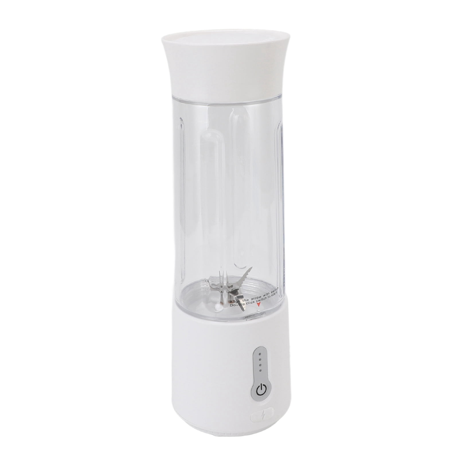 Smoothie Blender, USB Rechargeable Portable Blender 6 Blades One Click Operating Electric  for Gym Kitchen