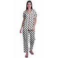 thumbnail image 1 of Moomaya Chemises de Pyjama avec Poches pour Femmes Ensemble de Pyjama en Coton Imprimé Vêtements de Nuit, 1 of 6