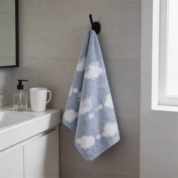 Drppepioner Striped Coral Fleece towel Light Dark tones Unisex for Bathing Hair Drying