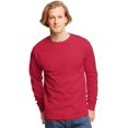 thumbnail image 3 of Hanes 5586 T-Shirt à Manches Longues Sans Étiquette Taille Small, Rouge Foncé, 3 of 4