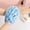 Blue#29878, variant on Women's 2-in-1 Bath Towel Gloves for Back Scrub & Washcloth | Soft Exfoliating & Lathering | Adjustable Elastic | Includes 1 Pair