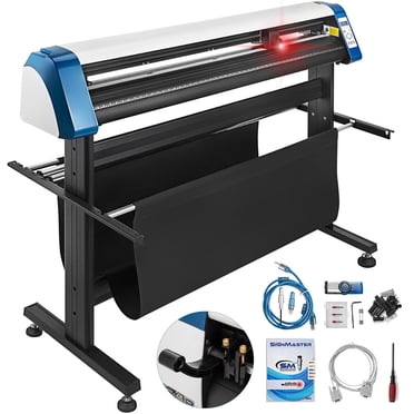 VEVOR Vinyl Cutter 53 inch Plotter Machine Automatic Paper Feed Vinyl Cutter Plotter Speed Adjustable Sign Cutting with Floor Stand Signmaster Software