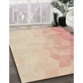 thumbnail image 3 of Ahgly Company Machine Washable Indoor Square Transitional Orange Area Rugs, 7' Square, 3 of 7