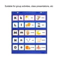 thumbnail image 3 of Mini Tableau de Poche Double Face avec 5 Poches Transparentes, Matériau en Nylon, pour Organisation de Classe, Mots de Vocabulaire, Mots de Comptine, Exercices Mathématiques, 3 of 8
