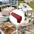 thumbnail image 4 of JASKFLY Long Table Sheer Runner for Weddings & Parties Solid Color Linen Table Runner 30x210cm(120 -150cm Tables)Claret, 4 of 9