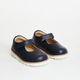 thumbnail image 2 of Aurora Navy Leather Girls Kids Shoe, 2 of 2