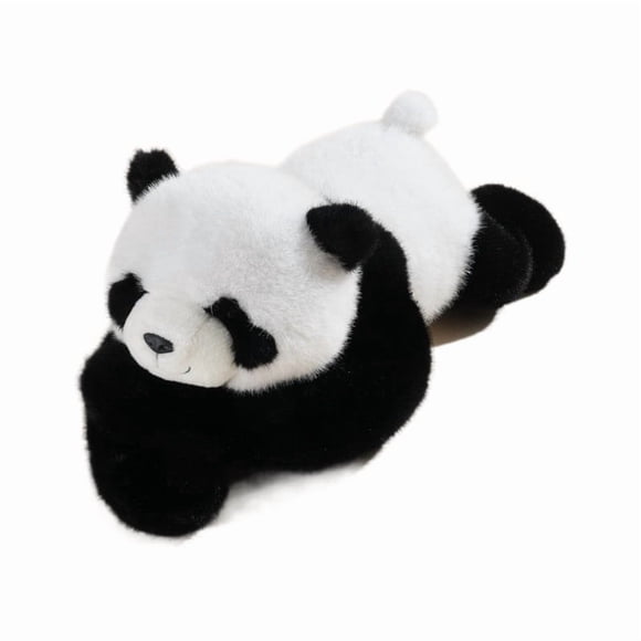 Realistic Giant Panda Plush Stuffed Animal Toy 11.8 Inches Soft Plushie Figure Home Desk Decor