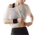 thumbnail image 1 of <p>Haut de Couverture Ajouré, T-Shirt en Maille à Manches Courtes Évacuant la Transpiration et à Séchage Rapide pour Femmes pour le Entraînement Physique</p>, 1 of 7